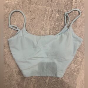 Light Blue Crop Top